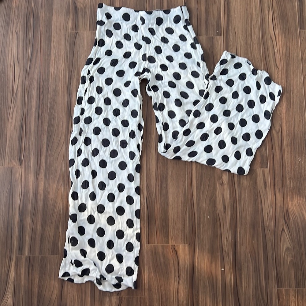 Zara dotted breezy pants